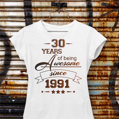 Individuelles Bügelbild Geburtstag Awesome – personalisierbar | Coelner Liebe