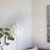 Sonnenfänger Lebensbaum silber mit Regenbogenkristall Bild 9