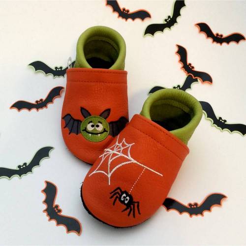 TinyToes Krabbelschuhe Krabbelpuschen Halloween