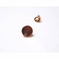 10 mm Magnetverschluss rosevergoldet, Kettenverschluss, Schmuckverschluss Bild 1