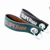 Schlüsselanhänger aus Leder "Superopa" zum Vatertag Bild 1