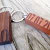 Schlüsselanhänger "hölzerne Hochzeit" Schlüsselanhänger aus Holz mit Wunschtdatum Bild 2