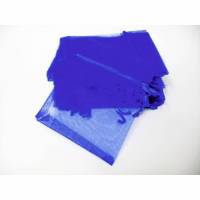 5 Schmuckbeutel Säckchen aus Organza Blau Bild 1