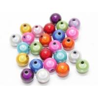 20 Miracle Beads, 10 mm, Acryl, Farbmix Bild 1