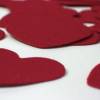 Herzen, Samt, rot, selbstklebend, Sticker, Aufkleber Scrapbooking Geschenk Hochzeit Valentistag Freundin Muttertag Bild 3