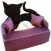 Katze auf Flieder Taschentuchsofa - Kosmetikbox - Bezug Bild 3