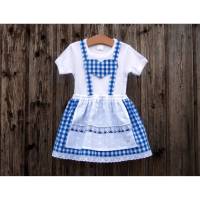 Blaues Kinderdirndl, Trachtenkleid fürs Kind, Oktoberfest Outfit, Dirndl fürs Kind, Kleid fürs Oktoberfest, bayerisches Mädchenkleid Bild 1