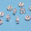 10 Strass Rondelle Spacer silber-kristall 4, 6, 8, oder 10 mm Bild 4
