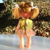 Kleine Puppe „Susi”, 16 cm, beweglich, 70er Jahre, Vintage, Puppen-Mädchen, Püppchen, doll, zöpfe, rote Haare, Spielzeug, Bild 2