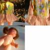 Kleine Puppe „Susi”, 16 cm, beweglich, 70er Jahre, Vintage, Puppen-Mädchen, Püppchen, doll, zöpfe, rote Haare, Spielzeug, Bild 4