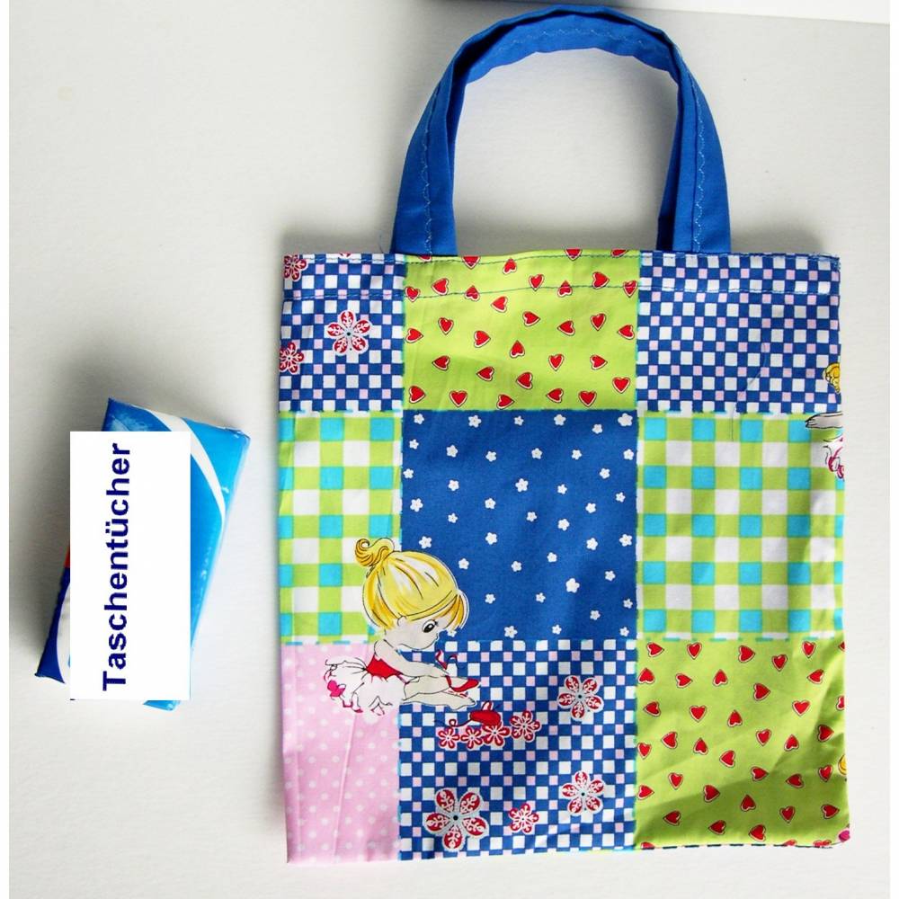 Stofftasche Stoffbeutel Kindergartentasche, kleine Einkaufstasche, Kinderbeutel, Turnschuh-Beutel, Einkaufsbeutel Kinder Bild 1