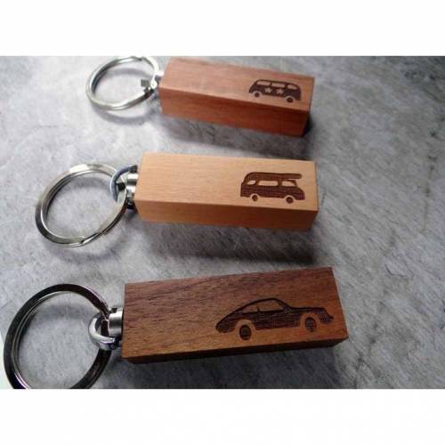 Holz Schlüsselanhänger Auto - Führerschein