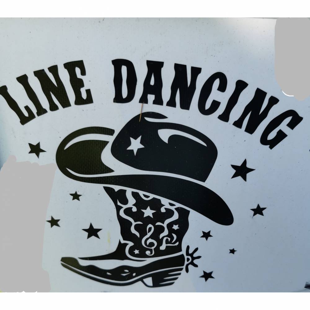 Aufkleber (Sticker) Line-dance Bild 1