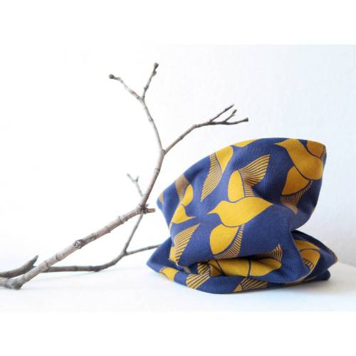 Winterloop für Kinder - Schlauchschal aus Polarfleece und Baumwoll-Jersey