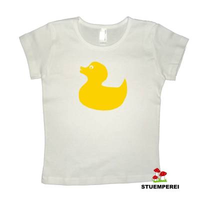 Velours Bügelbild BADE-ENTE 