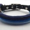 Hundehalsband aus Tau blau für kleine Hunde, verstellbar Bild 2
