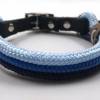 Hundehalsband aus Tau blau für kleine Hunde, verstellbar Bild 3