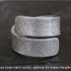 Spiralring Aluminium eismatt, Ring offen verstellbar Bild 2