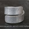 Spiralring Aluminium eismatt, Ring offen verstellbar Bild 3