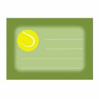10 Aufkleber für die Schule Tennis - Ball Bild 1