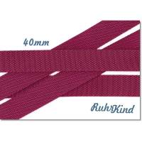 Gurtband - Weinrot - 40mm Bild 1