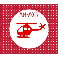 Bügelbild - Mini    Hubschrauber Bild 2