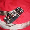Hairpipe-Armband im indianischem Stil schw./weiß (ChA 02) Bild 1