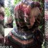 Kapuzenschal Kapuzen- Schlauchschal/ Herbstfarben Farbverlauf voluminös gestrickt aus Cinque Multi von Lana Grossa Bild 2