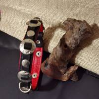 Vollleder Hundehalsband mit Concha und Nieten (HH 13) Bild 2