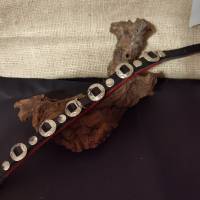 Vollleder Hundehalsband mit Concha und Nieten (HH 13) Bild 4