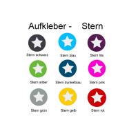 10 Aufkleber / Sticker MOTIV Stern - Farbe wählbar Bild 1