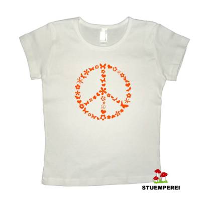 Bügelbild / Flockbügelbild PEACE FLOWER-POWER #2