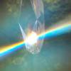 sehr großer Regenbogen Kristall Suncatcher mit schimmernden Perlen Bild 2