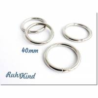 4 x Rundring / O-Ring - 40mm - Stahl Bild 1