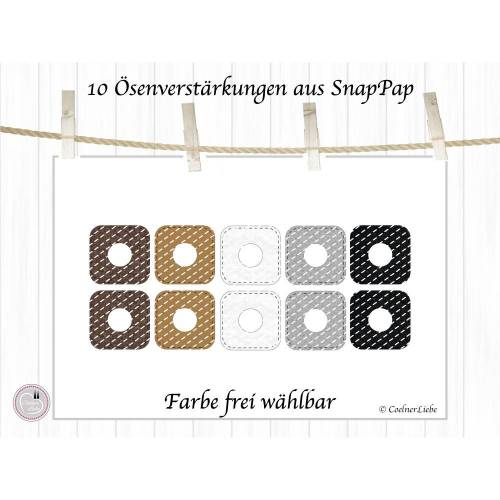 10 Ösenverstärkungen aus SnapPap, Ösen Verstärkungen