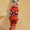 Schlüsselanhänger / Taschenanhänger aus Glasperlen - Lampwork - rot Bild 2