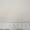 Popeline,Baumwolle , Punkte/Dots,  2mm , weiß/gelb Oeko-Tex Standard 100(1m/8,-€) Bild 2