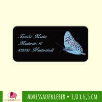 24 Adressaufkleber | Schmetterling - eckig 3,0 x 6,5 cm Bild 1