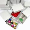 25 Mini-Schachteln Geschenkverpackung Basteln DIY, Adventskalender Schachteln, weiß, Mini Schiebeschachtel Bild 3
