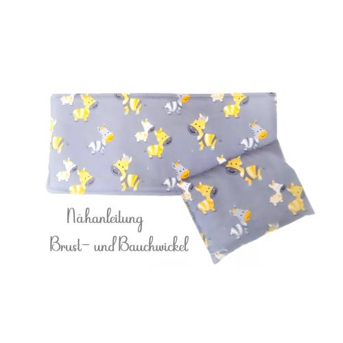 Nähanleitung Brust- und Bauchwickel mit Wärmekissen für Babys und Kleinkinder