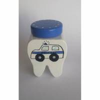 Milchzahndose Polizei Name Zahndose Aufbewahrung der Milchzähne Bild 1
