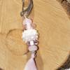 Schlüsselanhänger / Taschenanhänger aus Glasperlen - Lampwork - rosa Bild 2