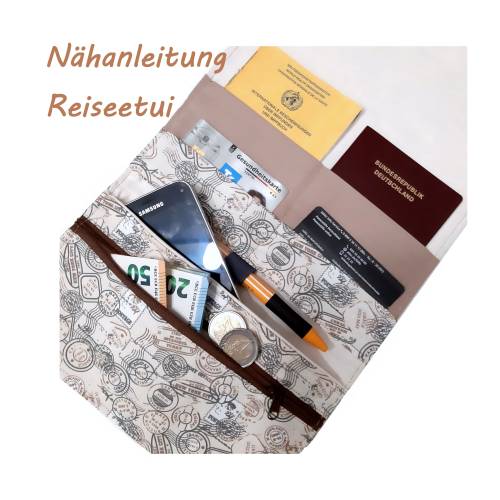Nähanleitung für ein Reiseetui in deutscher Sprache geschrieben!
