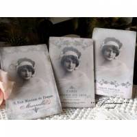 Schönes 3-er Postkarten / Dekokarten Set mit romantischen Vintage Motiven, in Shabby / Vintage Stil Bild 1