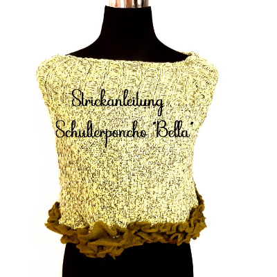 Strickanleitung Schulter-Poncho „Bella“ In 3 Variationen