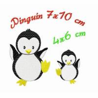 Stickdatei, Pinguin 4x6 cm + 7x10 cm Bild 1