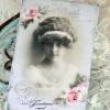 Postkarten / Grußkarten Set mit tollen Damen-Vintage Motiven & romantischen Rosen Bild 3