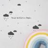 Wandtattoo Wandsticker "Tanze barfuß im Regen" Wolken, Regentropfen, Tropfen, Aufkleber individualisierbar Bild 6