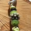 Schlüsselanhänger / Taschenanhänger aus Glasperlen - Lampwork - grün Bild 4