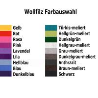 Mini Flachmann Edelstahl 30 ml + Hülle bestickt mit Hirsch aus Wollfilz - Farbauswahl Bild 5